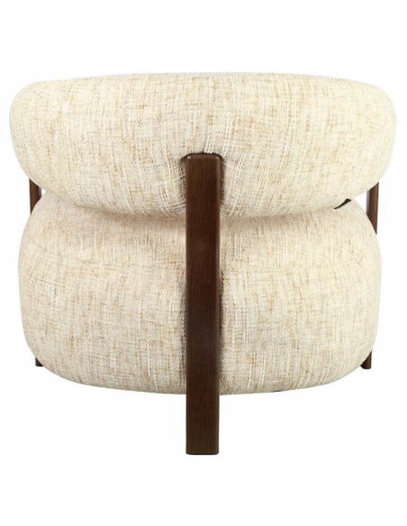 lænestol loungestol stof beige moderne design træ