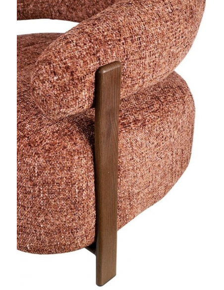 lænestol loungestol stof moderne design træ