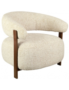 lænestol loungestol stof moderne design træ