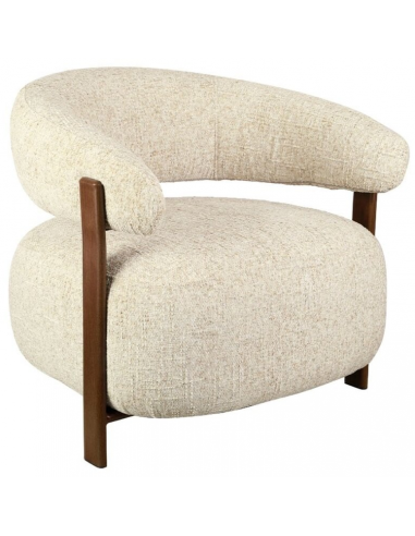 lænestol loungestol stof moderne design træ
