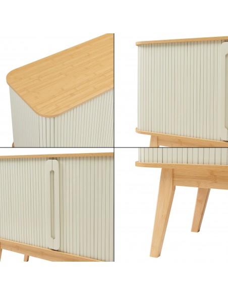 skænk træ eg sideboard opbevaring stuemøbler