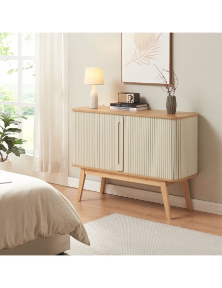 skænk træ eg sideboard opbevaring stuemøbler