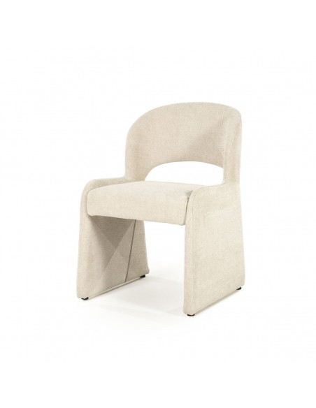 spisebordsstol moderne design stof beige