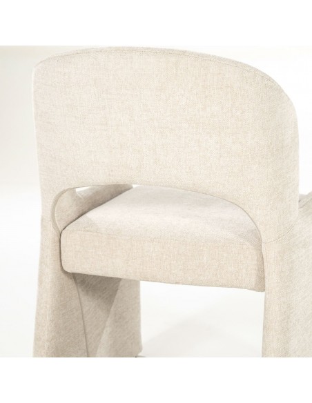 spisebordsstol moderne design stof beige