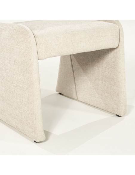 spisebordsstol moderne design stof beige