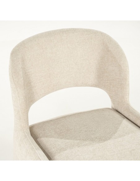 spisebordsstol moderne design stof beige