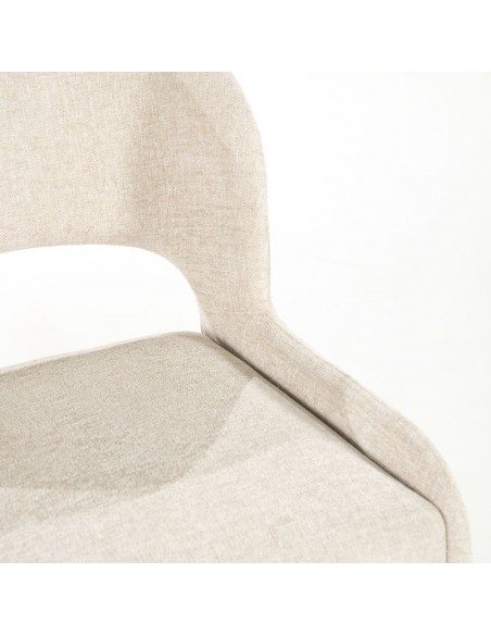 spisebordsstol moderne design stof beige