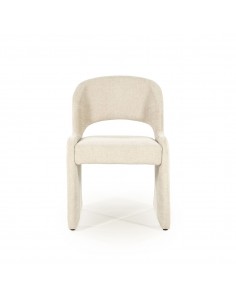 spisebordsstol moderne design stof beige 2