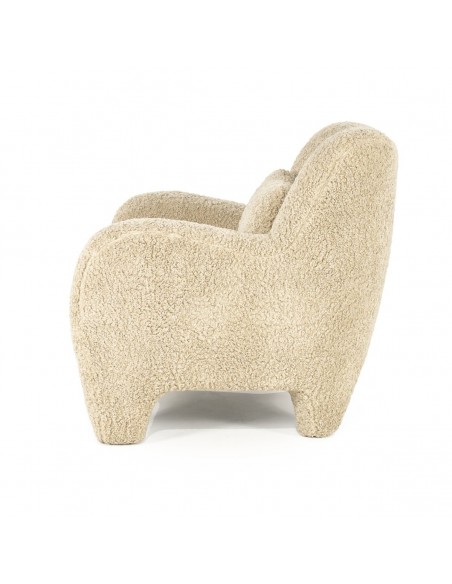 lænestol loungestol teddy plys moderne nordisk design skandinavisk retro stof