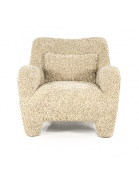lænestol loungestol teddy plys moderne nordisk design skandinavisk retro stof