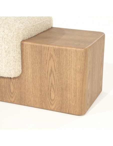 bænk entre garderobe soveværelse stof moderne eg træ egetræ design