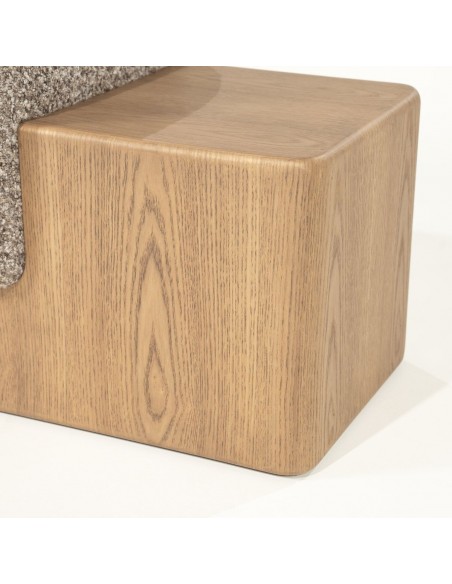 bænk entre garderobe soveværelse stof moderne eg træ egetræ design