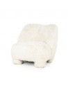 SAMSON Lænestol i polyester plys H74 cm - Beige