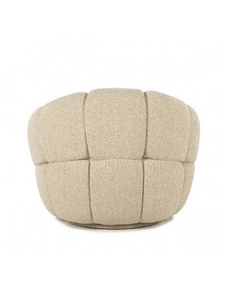 lænestol loungestol boucle moderne nordisk design skandinavisk retro stof drej drejefod drejefunktion