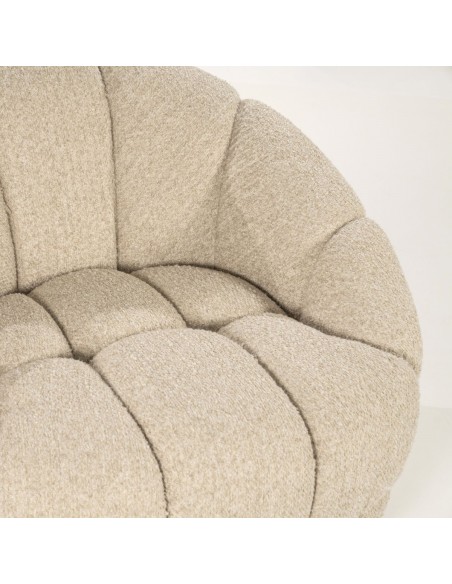 lænestol loungestol boucle moderne nordisk design skandinavisk retro stof drej drejefod drejefunktion