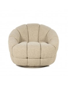 lænestol loungestol boucle moderne nordisk design skandinavisk retro stof drej drejefod drejefunktion 2