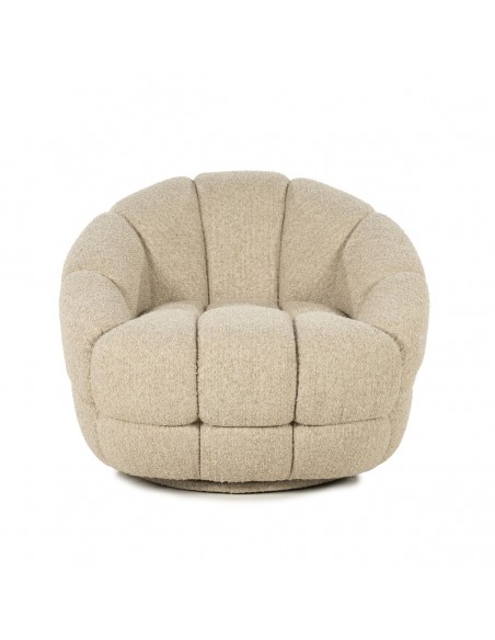 lænestol loungestol boucle moderne nordisk design skandinavisk retro stof drej drejefod drejefunktion