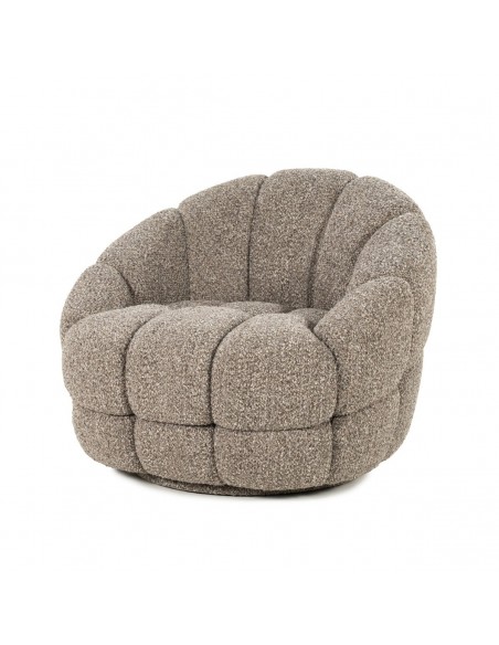 lænestol loungestol boucle moderne nordisk design skandinavisk retro stof drej drejefod drejefunktion