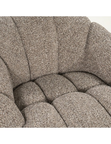 lænestol loungestol boucle moderne nordisk design skandinavisk retro stof drej drejefod drejefunktion