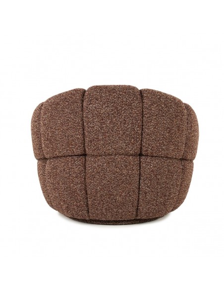 lænestol loungestol boucle moderne nordisk design skandinavisk retro stof drej drejefod drejefunktion