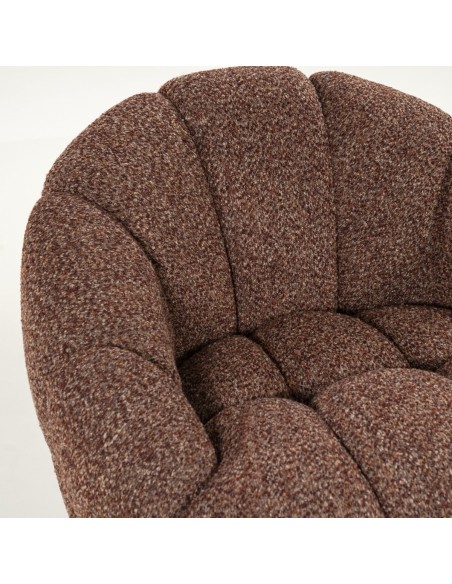 lænestol loungestol boucle moderne nordisk design skandinavisk retro stof drej drejefod drejefunktion