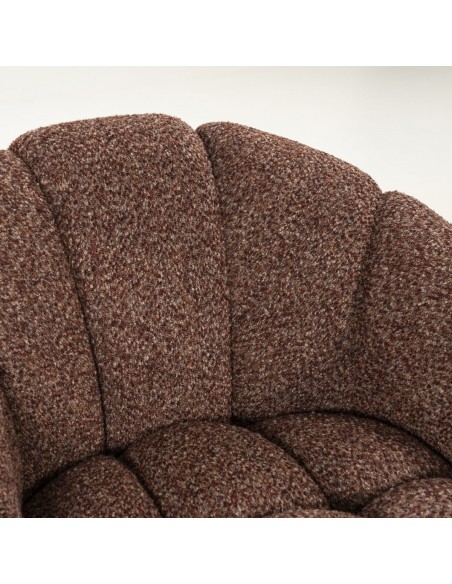 lænestol loungestol boucle moderne nordisk design skandinavisk retro stof drej drejefod drejefunktion