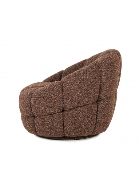 lænestol loungestol boucle moderne nordisk design skandinavisk retro stof drej drejefod drejefunktion