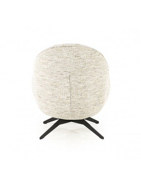 lænestol loungestol boucle moderne nordisk design skandinavisk retro stof drej drejefod drejefunktion skammel fodskammel