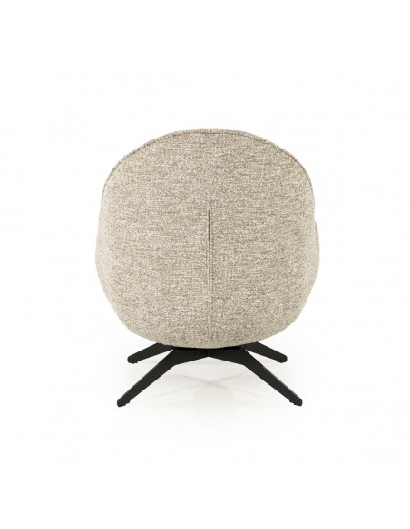 lænestol loungestol boucle moderne nordisk design skandinavisk retro stof drej drejefod drejefunktion skammel fodskammel