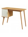 TYSVA Skrivebord i bambus og MDF H75 x B105 x D48 cm - Natur/Creme