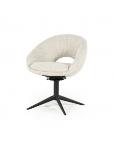 spisebordsstol med drejefod drej drejefunktion moderne design stof