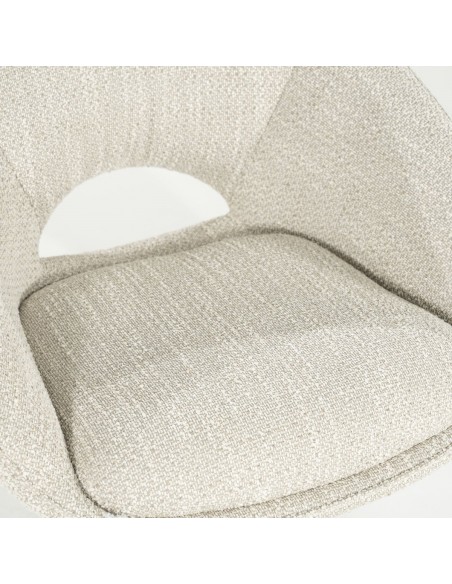 spisebordsstol med drejefod drej drejefunktion moderne design stof
