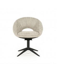 spisebordsstol med drejefod drej drejefunktion moderne design stof 2