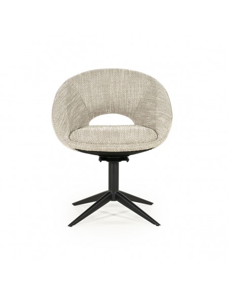 spisebordsstol med drejefod drej drejefunktion moderne design stof