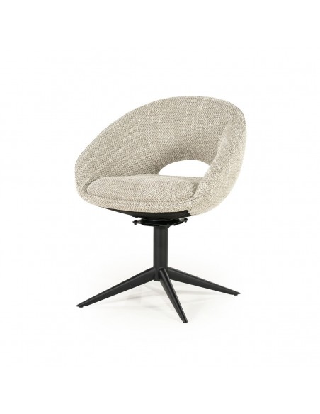 spisebordsstol med drejefod drej drejefunktion moderne design stof