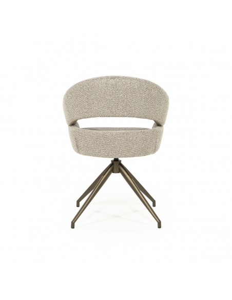 spisebordsstol med armlæn og drejefod drej drejefunktion moderne design stof