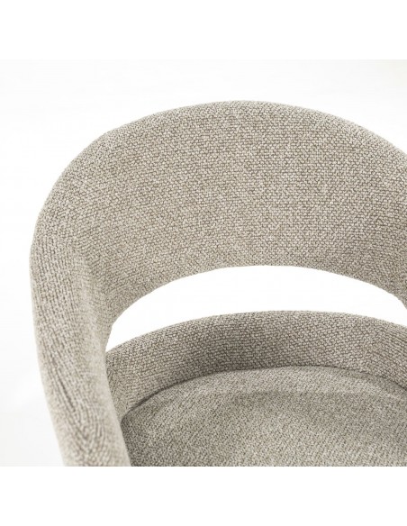 spisebordsstol med armlæn og drejefod drej drejefunktion moderne design stof