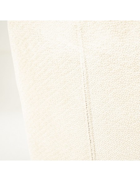 spisebordsstol med armlæn og drejefod drej drejefunktion moderne design stof beige