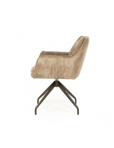 spisebordsstol med armlæn og drejefod drej drejefunktion moderne design stof