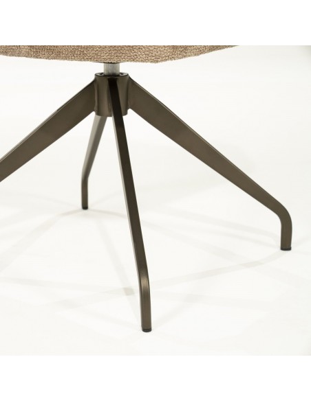 spisebordsstol med armlæn og drejefod drej drejefunktion moderne design stof