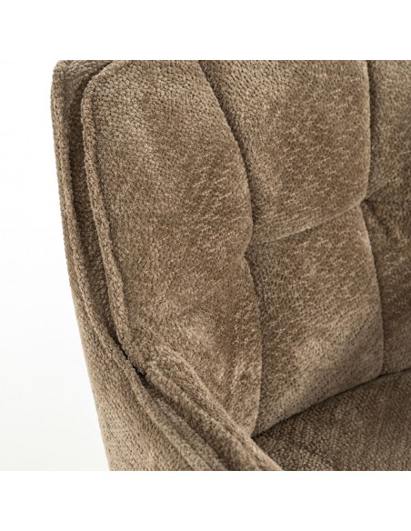 spisebordsstol med armlæn og drejefod drej drejefunktion moderne design stof