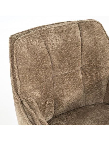 spisebordsstol med armlæn og drejefod drej drejefunktion moderne design stof