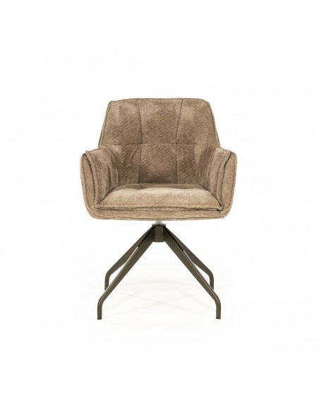 spisebordsstol med armlæn og drejefod drej drejefunktion moderne design stof