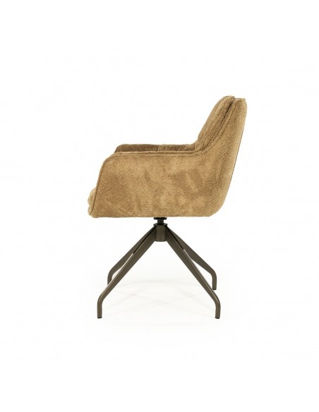 spisebordsstol med armlæn og drejefod drej drejefunktion moderne design stof