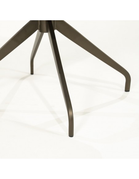 spisebordsstol med armlæn og drejefod drej drejefunktion moderne design stof