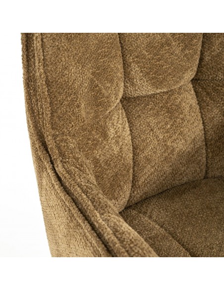 spisebordsstol med armlæn og drejefod drej drejefunktion moderne design stof