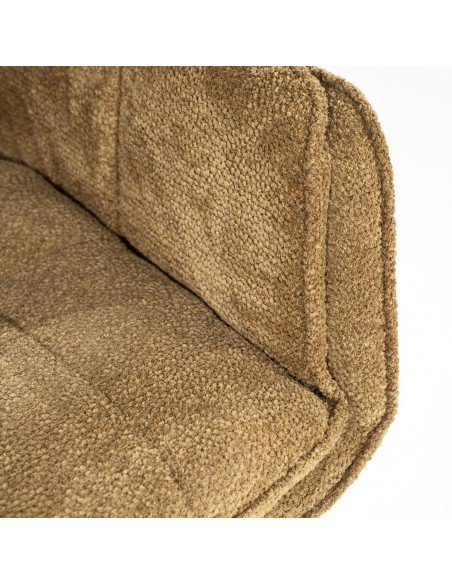 spisebordsstol med armlæn og drejefod drej drejefunktion moderne design stof