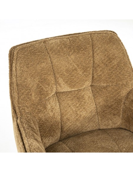 spisebordsstol med armlæn og drejefod drej drejefunktion moderne design stof