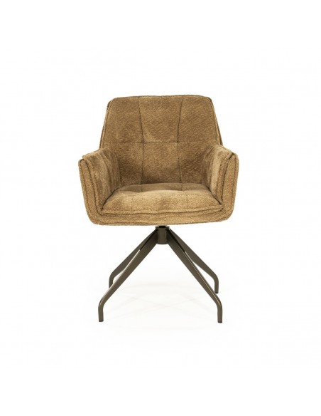 spisebordsstol med armlæn og drejefod drej drejefunktion moderne design stof