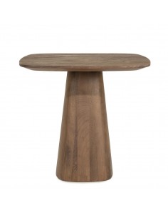 Firkantet firekantet kvadratisk lille spisebord i træ brun 2